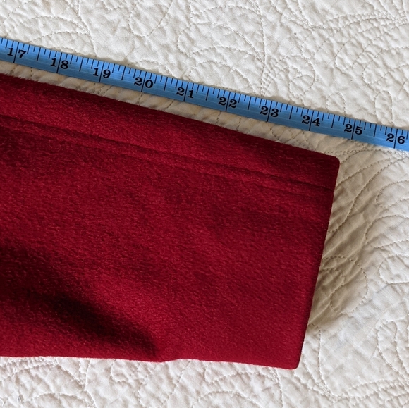 CASSIDY Vtg Wool Double Breasted Pea Coat Red 8 - Picture 6 of 6